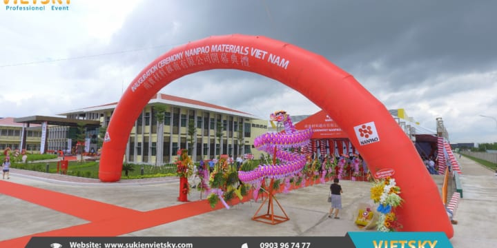 Tổ chức lễ khánh thành chuyên nghiệp tại Bình Dương I Khánh Thành CTY NAN PAO