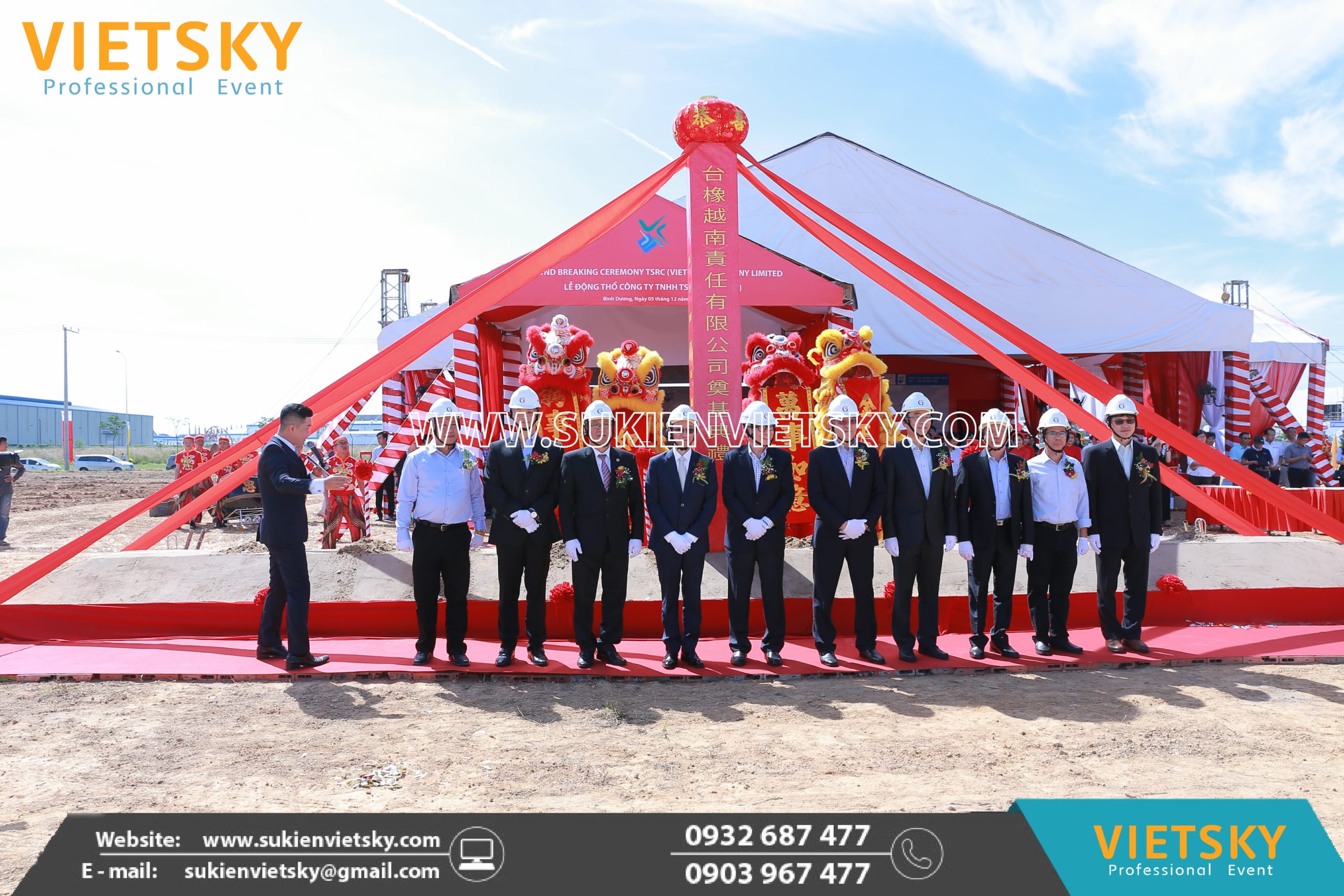 Công ty tổ chức lễ khởi công giá rẻ tại KCN Tàu Thuỷ, Nam Định