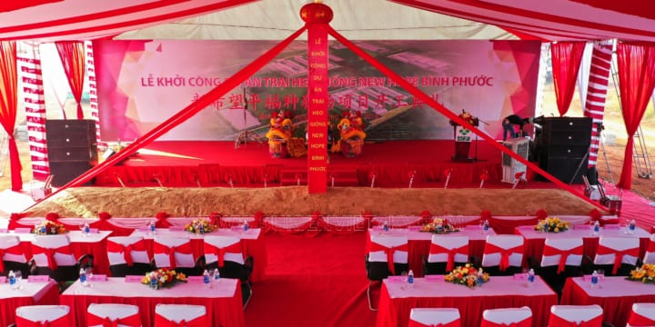 Công ty tổ chức lễ khởi công giá rẻ tại KCN Cây Trường, Bình Dương